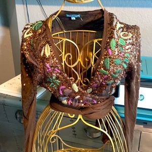 Brown sweater cardigan, never worn